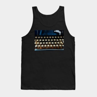 Antique Typewriter Keyboard Tank Top